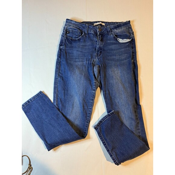 KanCan Jeans Womens Sz 11/29 Dark Blue Denim Mid-Rise Skinny Stretch KC11214HRD - Picture 1 of 9